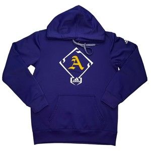 Adidas Climawarm Royal Purple Hoodie Pullover Kangaroo Pocket Women’s Size Small